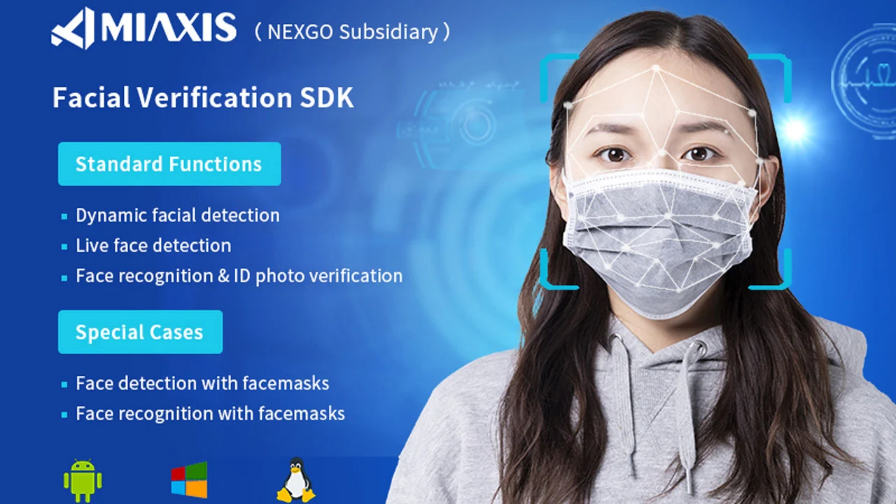 MIAXIS BIOMETRICS Upgrades Biometric Facial Recognitin SDK to Work with Facemasks